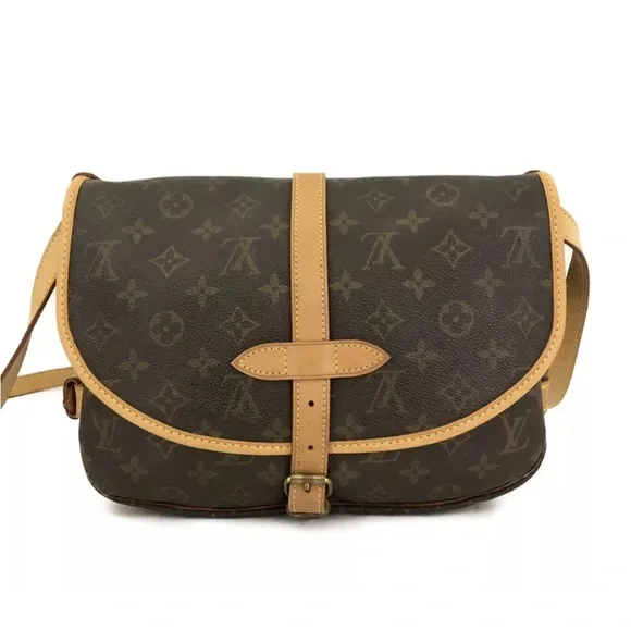 💎 LOUIS VUITTON Monogram Saumur 30 Crossbody - Picture 3 of 15
